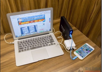 科技人與攝影師必備!3C電子產品與筆電皆可用,可接AC插頭的Enerpad萬能行動電源開箱評測