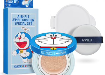 讓愛好者爭相走告的A’PIEU限量款哆啦A夢氣墊粉底