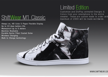 這球鞋讓你每天都依心情與搭配來自由改變風格！結合E-Paper的ShiftWear電子紙球鞋