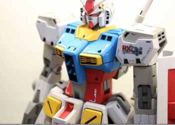 MEGA SIZE RX-78初代鋼彈紙模製作與改造過程分享