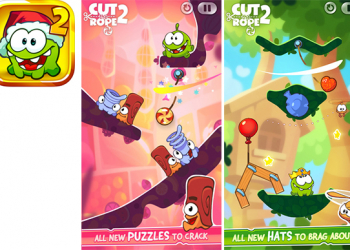 大人小孩都愛的Cut the Rope 2切割繩索遊戲App