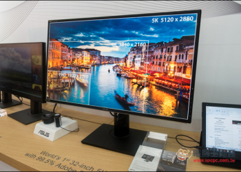 『Computex2016』ASUS展出自家32吋的5K顯示器 - 電腦王阿達