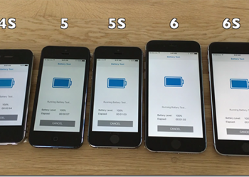 升級系統有助於提升續航力？　iOS 9.3.2 五款手機電力測試影片出爐 - 電腦王阿達