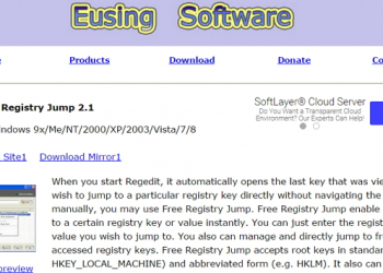 快速到達登錄檔編輯器修改的路徑-Eusing Free Registry Jump