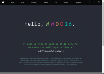 WWDC2016準備開跑　蘋果官網公布支援線上觀看的載具清單 - 電腦王阿達
