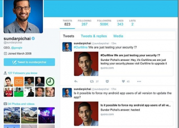 暨Facebook的祖克伯之後　現在連Google的執行長帳號也被盜了 - 電腦王阿達