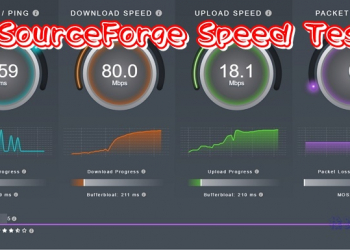 SourceForge Speed Test測速網站，一鍵立即檢測與分析你的網路頻寬