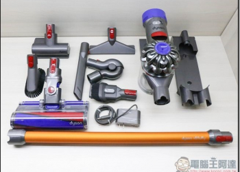 Dyson V8 Fluffy開箱評測體驗新一代設計超強續航噪音減半的多功能無線吸塵器 - 電腦王阿達