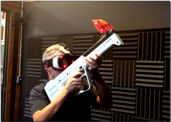 用VR玩射擊遊戲不光只是開開槍，Infinity V1 還給你後座力超有真實感