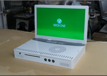 玩家創意無限自改附帶螢幕 Xbook One S，實現走到哪玩到哪 - 電腦王阿達