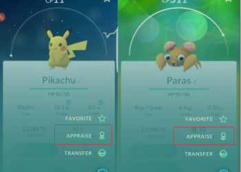 『Pokemon GO神奇寶貝攻略教學』官方版查IV功能出爐　Appraisal簡易使用說明介紹 - 電腦王阿達