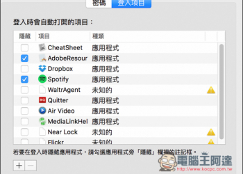 Mac基礎教學　如何新增或關閉開機時自動啟動的軟體？ - 電腦王阿達