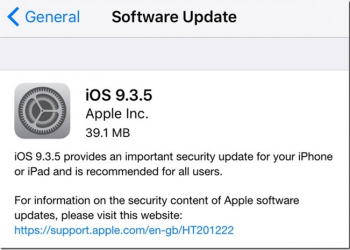 緊急更新　蘋果推出iOS 9.3.5來修補百萬美金等級的漏洞 - 電腦王阿達