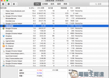 Mac的速度突然變很慢嗎？「活動監視器」幫你查出是哪個應用程式在作祟 - 電腦王阿達