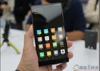 無邊框全面屏設計！滿滿黑科技的小米MIX動手玩(含影片) - 電腦王阿達