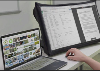 SPUD 隨身攜帶的 24 吋投影組，讓你無時無刻擴充你的行動辦公桌 - 電腦王阿達