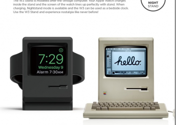 除了搭配以外沒話好說　國外廠商推出初代Mac造型Apple Watch充電底座 - 電腦王阿達