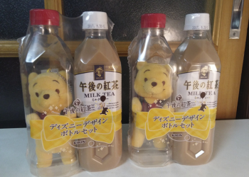 「小熊維尼 x 午後紅茶」日本超商限定瓶中熊組合