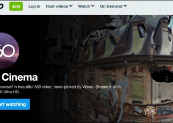 Vimeo終於也開始支援360度影片了！不過能使用的VR眼鏡還不很多 - 電腦王阿達