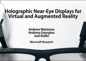 微軟開發 AR 眼鏡 原型機，外觀像一般眼鏡，還會自動矯正散光