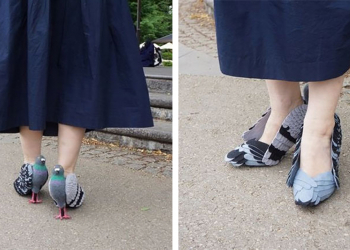 驚呆小寶貝了，睜大妳的眼睛，她踩的是鴿子?嗎?