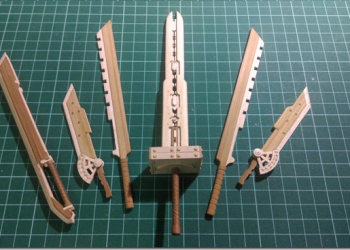 用竹筷製作出分離式 組合劍　台灣神人網友重現FF7克勞德手中經典武器 - 電腦王阿達