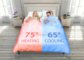 SmartDuvet Breeze 在智慧鋪床被的基礎上加入空調，還能防夫妻吵架
