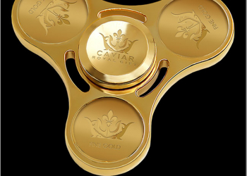 俄羅斯廠商推出全球最貴 指尖陀螺 售價 50 萬，金光閃閃貴氣逼人