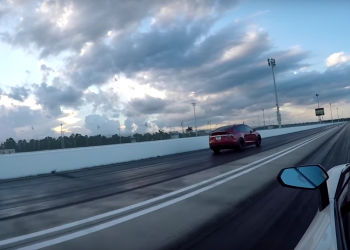 Tesla Model X 跟 Lamborghini Aventador PK 1/4 英里直線賽，竟以極小差距獲勝