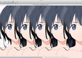 日本強者用 Excel 來繪製各種 CG 圖， Anime 風格難不倒他