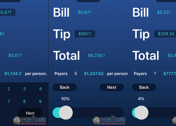 Tipy 去小費文化的國家旅遊必備App！ 輕鬆算出總金額以及每個人平均分攤多少 - 電腦王阿達