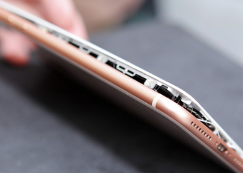 iPhone 8 Plus 電池膨脹 全球連環爆，就連剛開箱的新機也發胖
