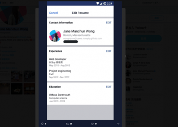Facebook 正在測試建立履歷的新功能 - 電腦王阿達
