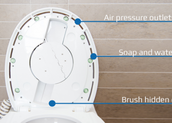 清洗馬桶不再是惡夢! SPINX 世界首款自動清潔馬桶機器人誕生 - 電腦王阿達