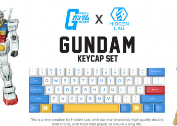 首款官方授權 鋼彈鍵帽 開始預購，因版權因素運送地點不含台灣