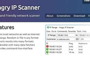 使用 Angry IP Scanner 揪出各設備的IP、MAC 與分享埠