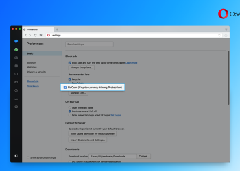 Opera 最新 Beta 50.0 測試版直接內建阻擋惡意挖礦功能 - 電腦王阿達