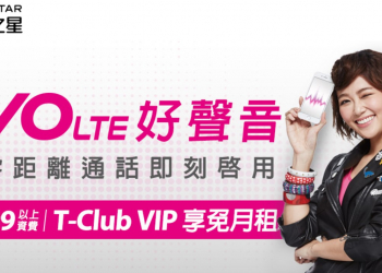 台灣之星免月租費VoLTE服務體驗的資費門檻調降!