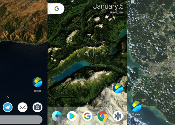 Skyline 可將你的位置設為3D的手機桌布