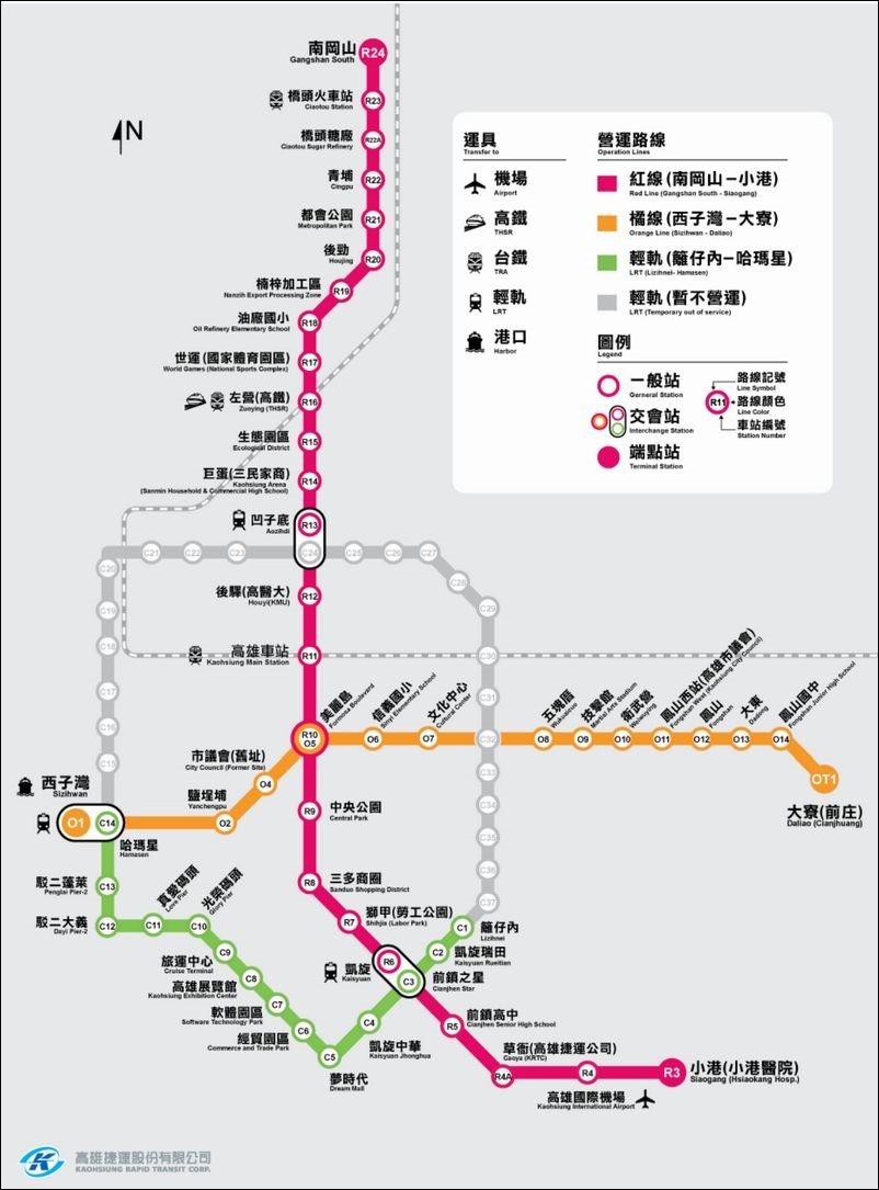 高雄捷運圖