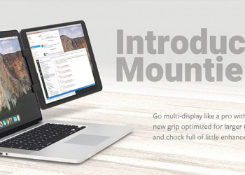 「 Ten One Design Mountie + 」讓你將平板固定於筆電螢幕上，閱讀不低頭