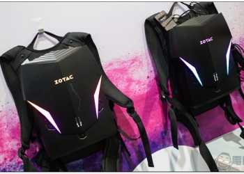 [ COMPUTEX 2018 ] 更輕巧燈光更炫的 VR 背包主機 ZOTAC VR GO 2.0 動手玩