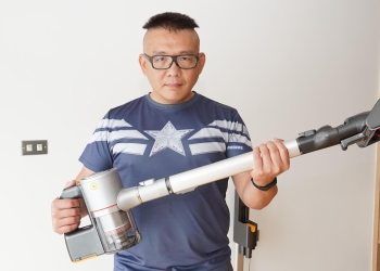 LG CordZero A9 無線吸塵器塵螨一網打盡，還有可拆換式電池，超強電力、無比潔淨！