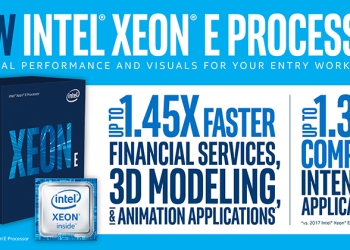 Intel Xeon E-2100 入門工作站處理器新系列推出，更強大的效能讓專業工作如虎添翼