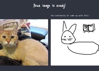 AI 塗鴉拍立得變身網頁版 Cartoonify ，上傳照片就幫你轉成塗鴉