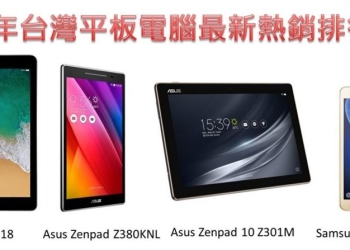 台灣平板電腦熱銷最新排行榜