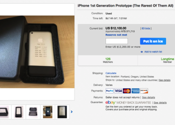 初代 iPhone 原型機現身 ebay 拍賣競價已達 12,000 美金以上 - 電腦王阿達