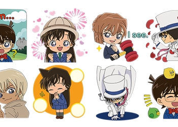 名偵探柯南  LINE 限時免費貼圖 ，過關即可獲得！