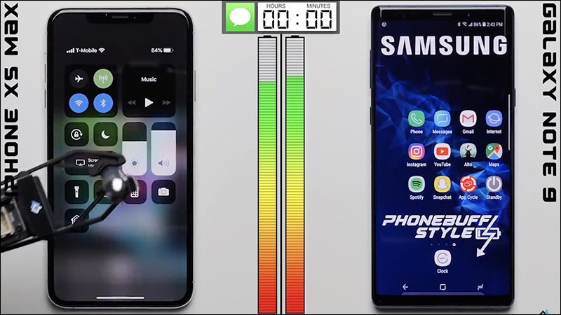 iPhone XS Max 和 Samsung Galaxy Note 9 續航力 比拼，超公平、用機器人來操作 - 電腦王阿達