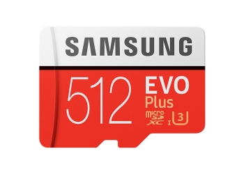 Samsung EVO Plus microSDXC 512GB 記憶卡 海外上架，售價約 10,250 元